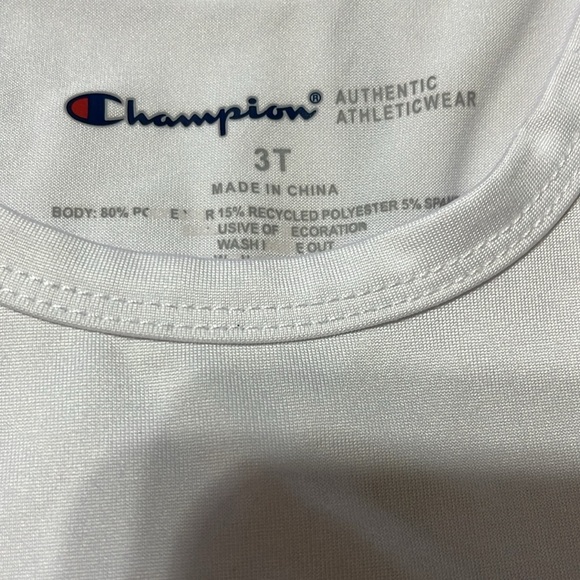 Champion Authentic Girls Athletic Shirt. Heart on front. - Picture 2 of 5